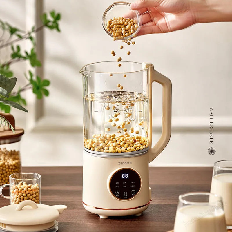 1200ml Soy Milk Machine Juicer Blender Mixer Soybean Milk Maker Wall Breaking Machine Rice Paste Maker Breakfast Machine 220V