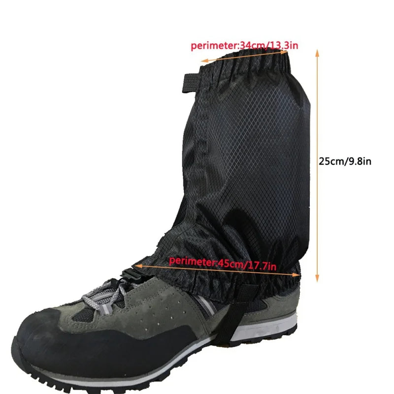 Unisex Waterproof Leg Covers Legging Gaiter Climbing Camping Hiking Ski Boot Travel Shoe Snow Gaiters Legs Protection