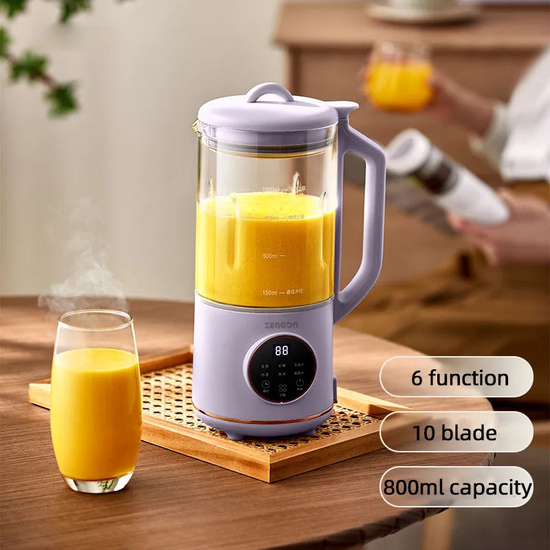 1200ml Soy Milk Machine Juicer Blender Mixer Soybean Milk Maker Wall Breaking Machine Rice Paste Maker Breakfast Machine 220V