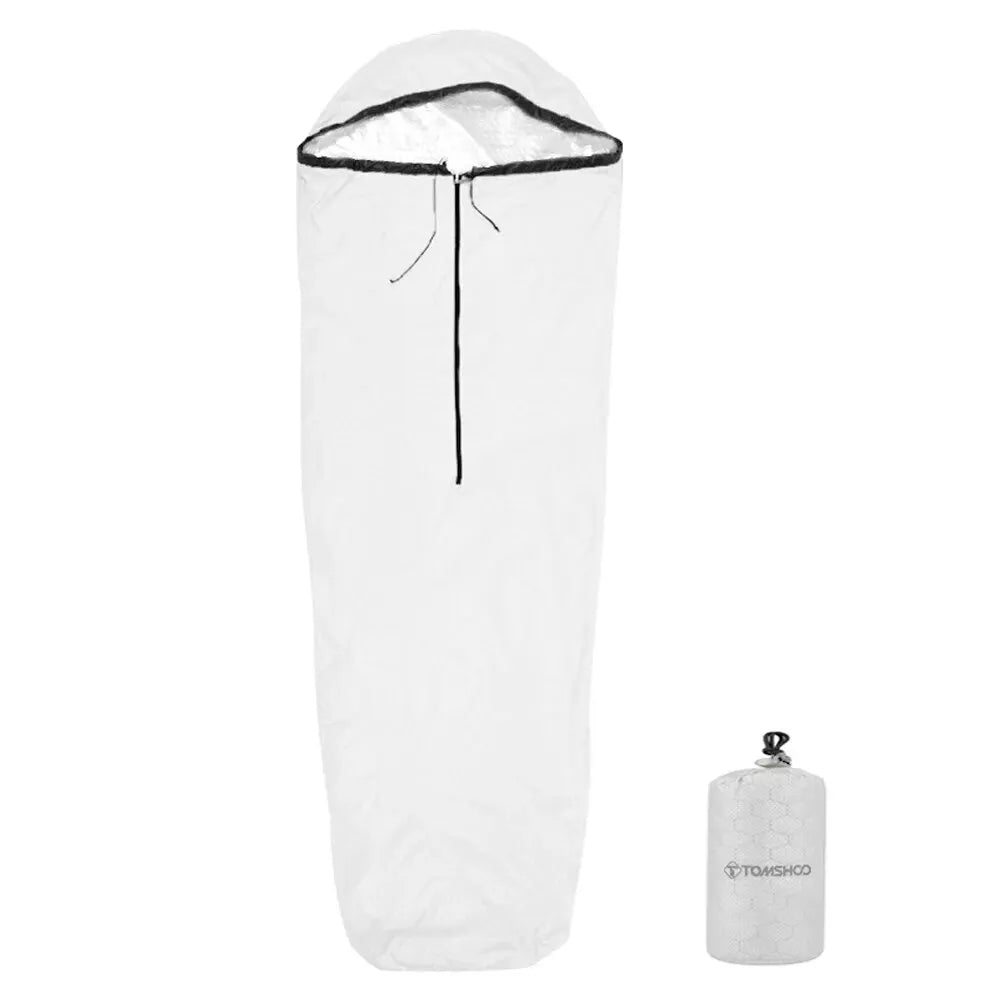 TOMSHOO Emergency Sleeping Bag Lightweight Waterproof Heat Reflective Thermal Sleeping Bag Survival Gear for Outdoor Adventure