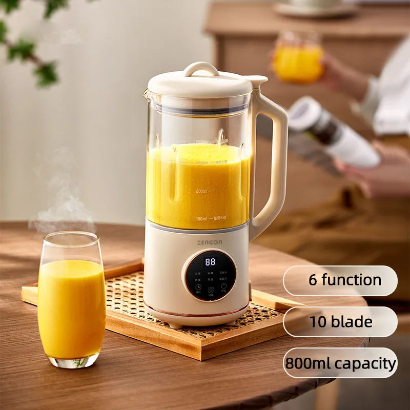 1200ml Soy Milk Machine Juicer Blender Mixer Soybean Milk Maker Wall Breaking Machine Rice Paste Maker Breakfast Machine 220V