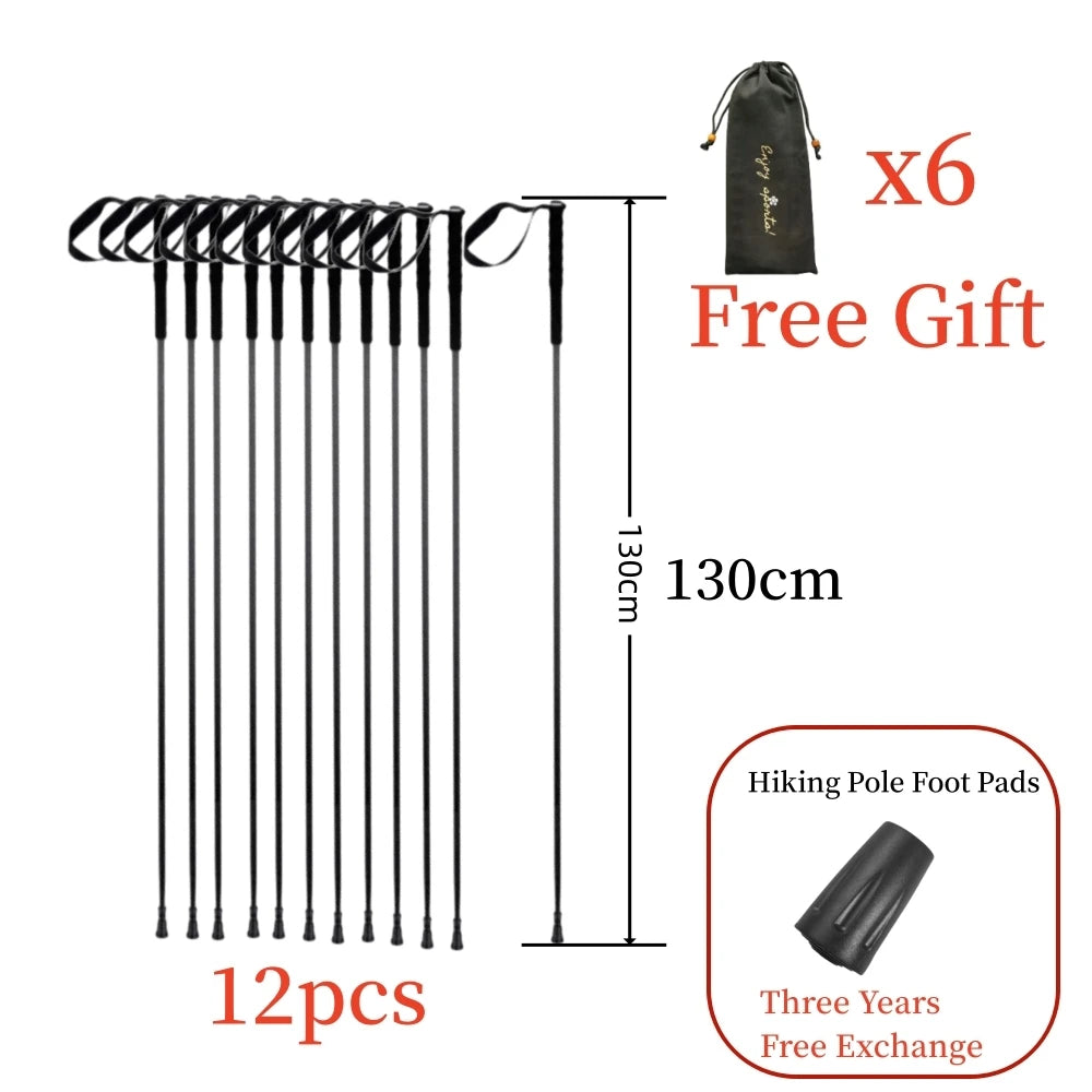Ultra Light Trekking Pole Carbon Folding Hiking Stick Collapsible Hiking Poles 115G Trekking Stick Walking Poles Walk