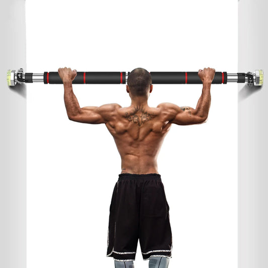 Door Frame Pull Up Bar Indoor Fitness Chin Up Horizontal Bar Home Gym Wall Push Up Training Bar Hang Workout Equipment 65cm-90cm